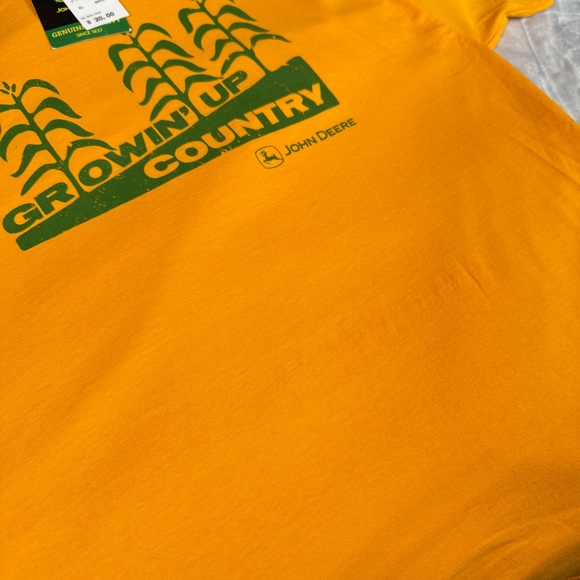 John Deere Growing Up Country T Shirt Mens XL Gold NEW - Picture 5 of 8